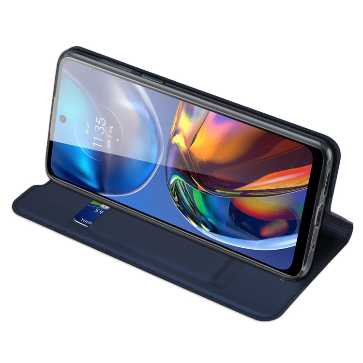 For Motorola Moto E32 DUX DUCIS Skin Pro Series PU + TPU Leather Phone Case