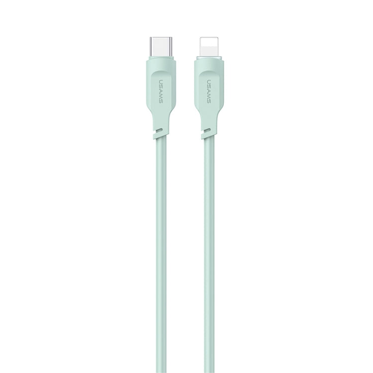 USAMS US-SJ566 Type-C / USB-C to 8 Pin PD 20W Fast Charing Data Cable with Light, Length: 1.2m