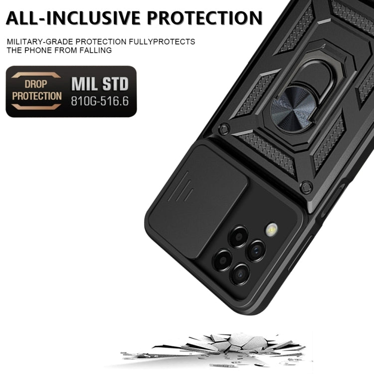 For Samsung Galaxy M53 5G Sliding Camera Cover Design TPU + PC Phone Case