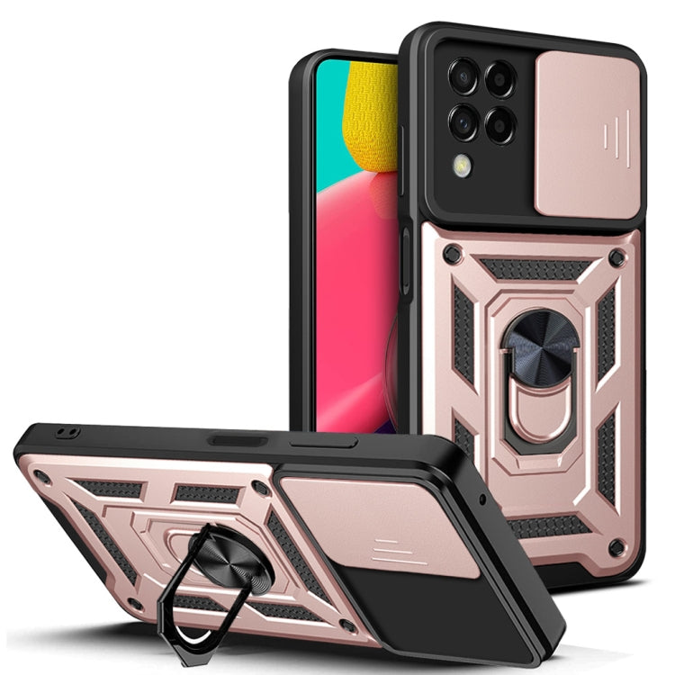 For Samsung Galaxy M53 5G Sliding Camera Cover Design TPU + PC Phone Case