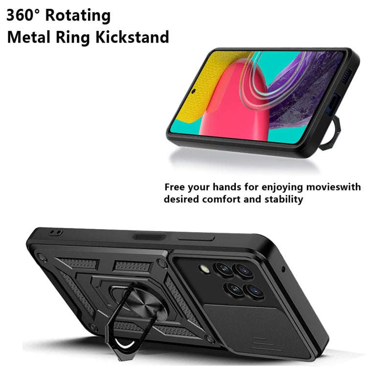 For Samsung Galaxy M53 5G Sliding Camera Cover Design TPU + PC Phone Case