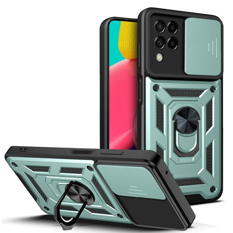 For Samsung Galaxy M53 5G Sliding Camera Cover Design TPU + PC Phone Case