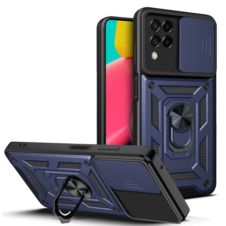 For Samsung Galaxy M53 5G Sliding Camera Cover Design TPU + PC Phone Case