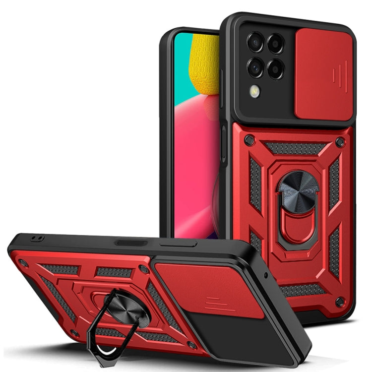 For Samsung Galaxy M53 5G Sliding Camera Cover Design TPU + PC Phone Case