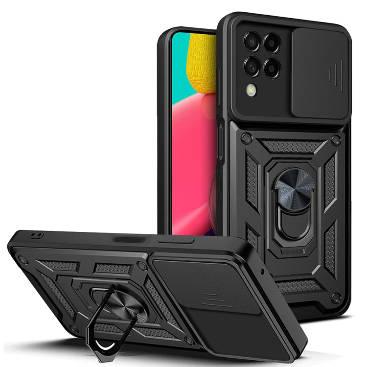 For Samsung Galaxy M53 5G Sliding Camera Cover Design TPU + PC Phone Case