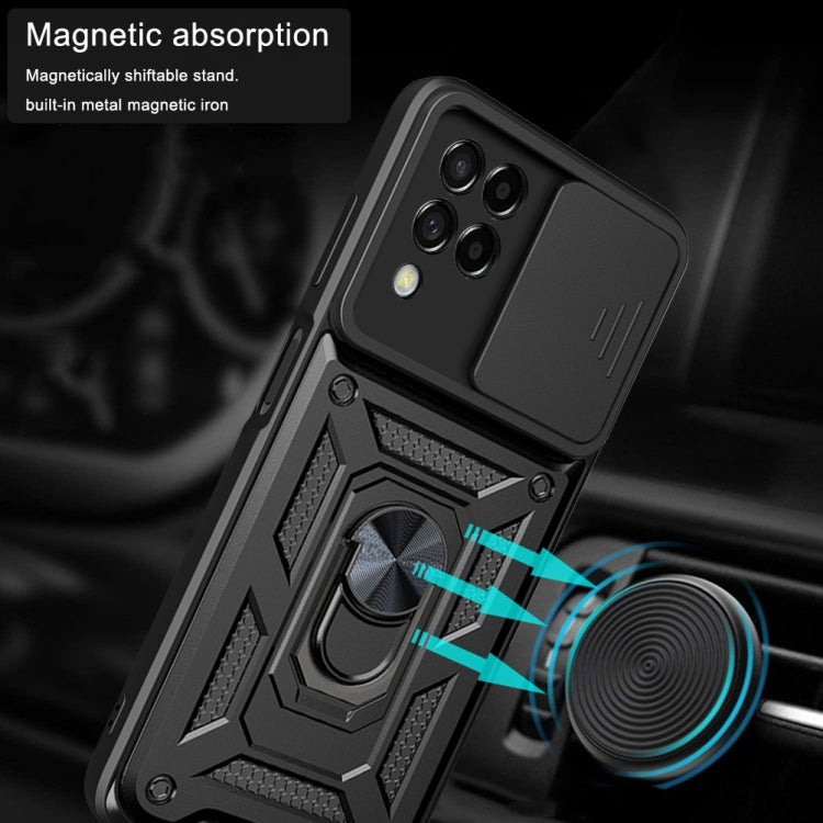 For Samsung Galaxy M53 5G Sliding Camera Cover Design TPU + PC Phone Case