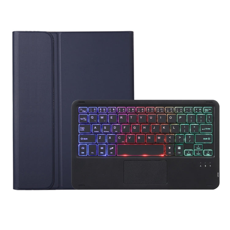 For Samsung Galaxy Tab S6 Lite A610B-AS Lambskin Texture Backlight Bluetooth Keyboard Leather Tablet Case