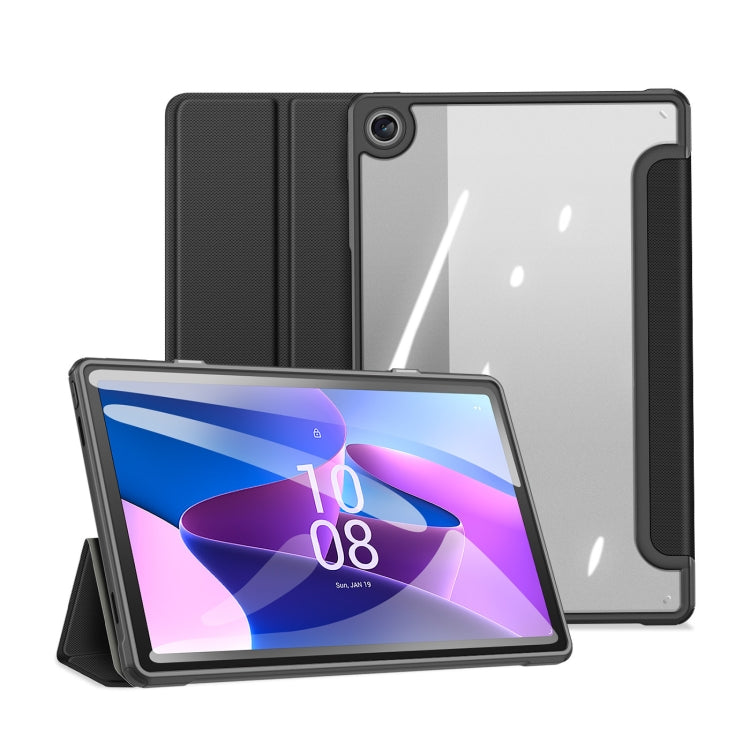 For Lenovo M10 Plus 10.6 3rd Gen 2022 DUX DUCIS TOBY Seires TPU + PC + PU Leather Tablet  Case(Black)