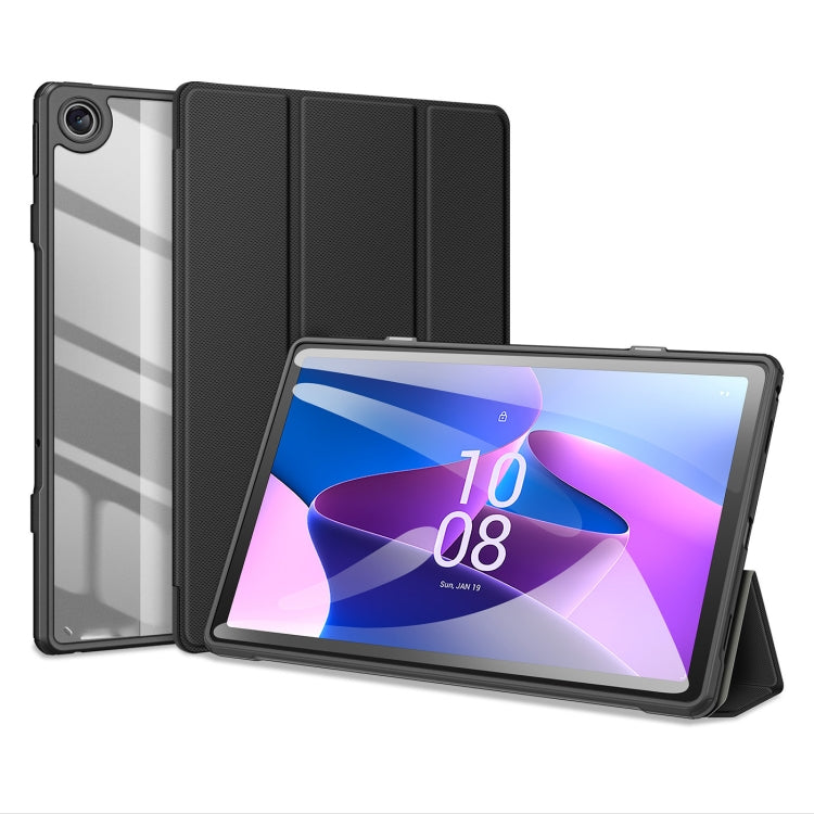 For Lenovo M10 Plus 10.6 3rd Gen 2022 DUX DUCIS TOBY Seires TPU + PC + PU Leather Tablet  Case(Black)