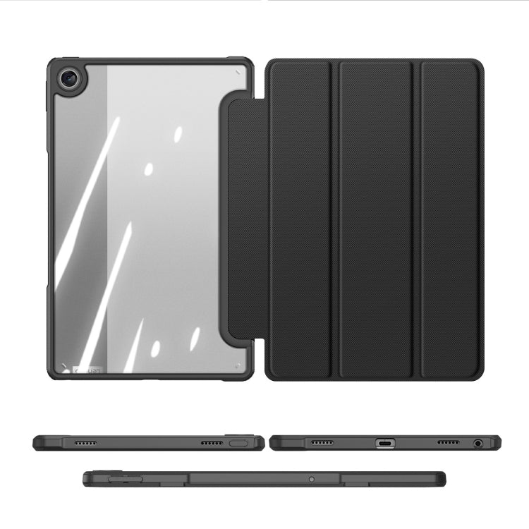 For Lenovo M10 Plus 10.6 3rd Gen 2022 DUX DUCIS TOBY Seires TPU + PC + PU Leather Tablet  Case(Black)