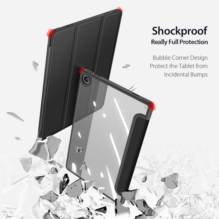 For Lenovo M10 Plus 10.6 3rd Gen 2022 DUX DUCIS TOBY Seires TPU + PC + PU Leather Tablet  Case(Black)