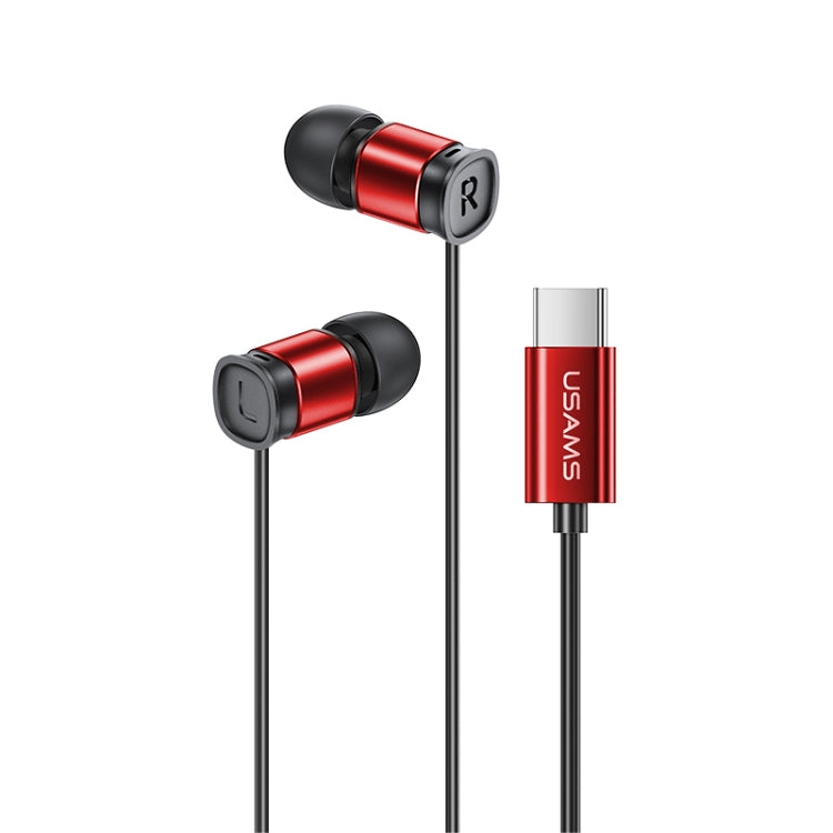 USAMS EP-46 Mini Type-C / USB-C Aluminum Alloy In-Ear Wired Earphone with Digital Chip, Length: 1.2m