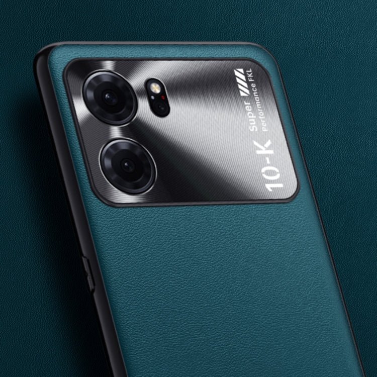 For OPPO K10 Plain Skin Leather Phone Case