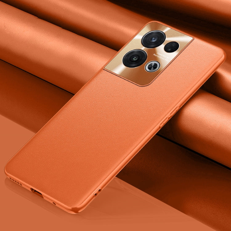 For OPPO Reno8 Pro Plain Skin Leather Phone Case