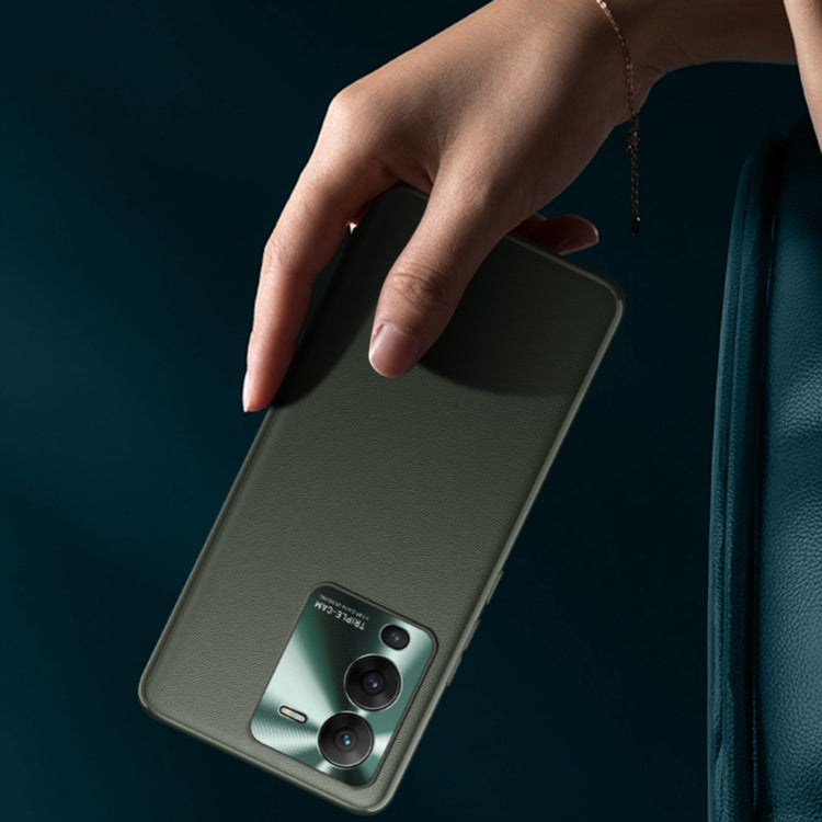 For vivo S15 Pro Plain Skin Leather Phone Case