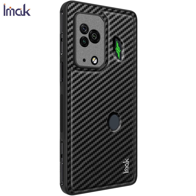 For Xiaomi Black Shark 5 Pro IMAK LX-6 Series Carbon Fiber Pattern Shockproof Phone Case(Black)