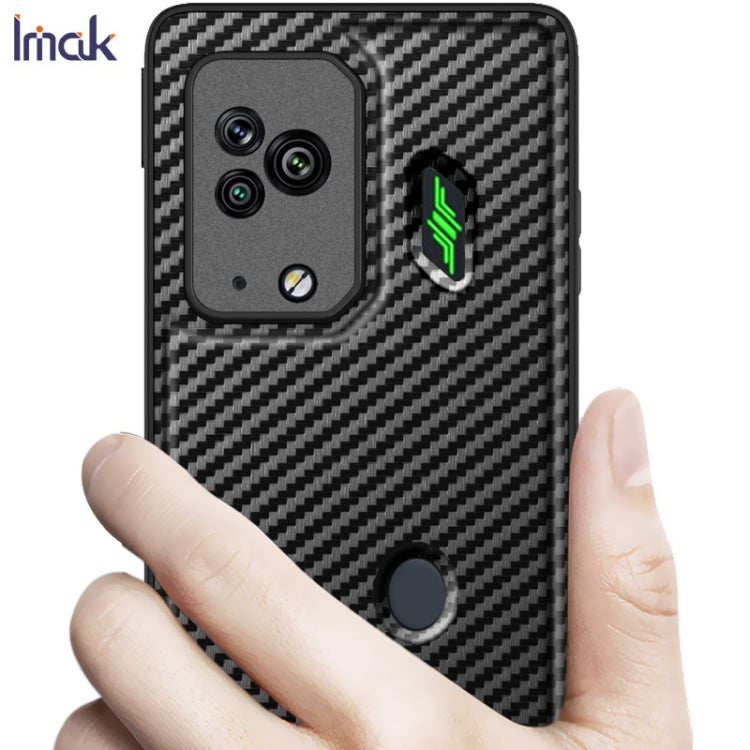 For Xiaomi Black Shark 5 Pro IMAK LX-6 Series Carbon Fiber Pattern Shockproof Phone Case(Black)