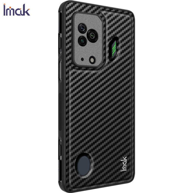 For Xiaomi Black Shark 5 IMAK LX-6 Series Carbon Fiber Pattern Shockproof Phone Case(Black)