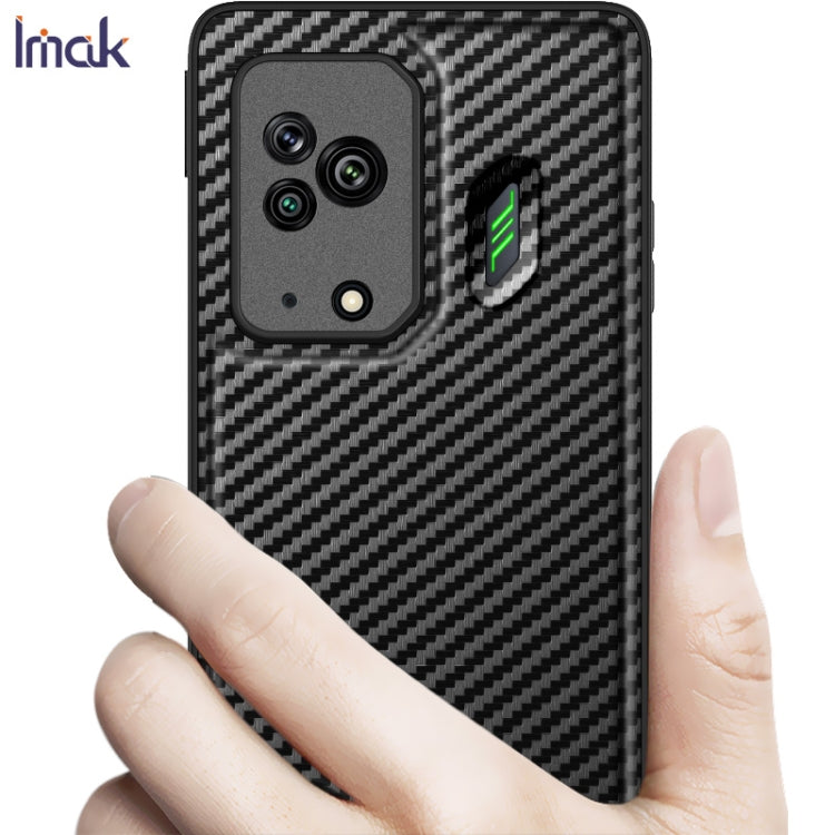 For Xiaomi Black Shark 5 IMAK LX-6 Series Carbon Fiber Pattern Shockproof Phone Case(Black)