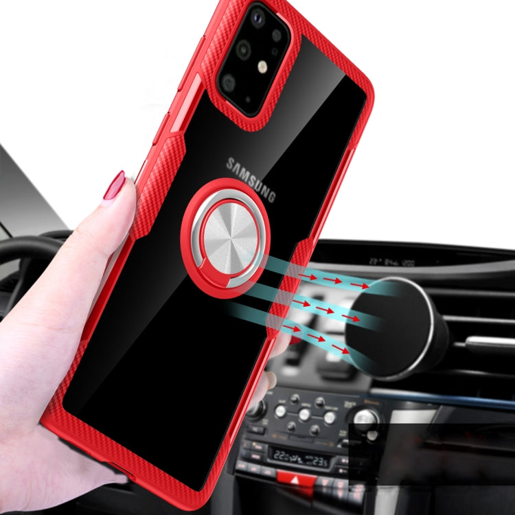 For Galaxy S20 Scratchproof TPU + Acrylic Ring Bracket Protective Case