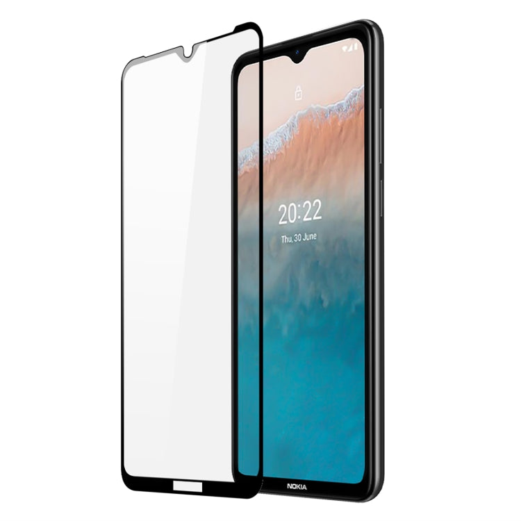 DUX DUCIS 0.33mm 9H Medium Alumina HD Full Screen Tempered Glass Film For Nokia C21 Plus