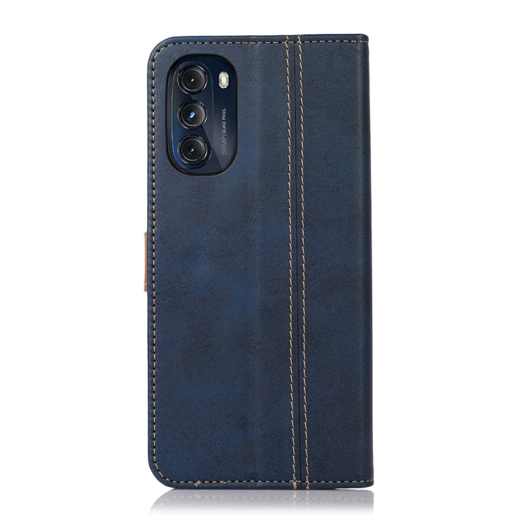 For Motorola Moto G 5G 2022 Stitching Thread Calf Texture Leather Phone Case