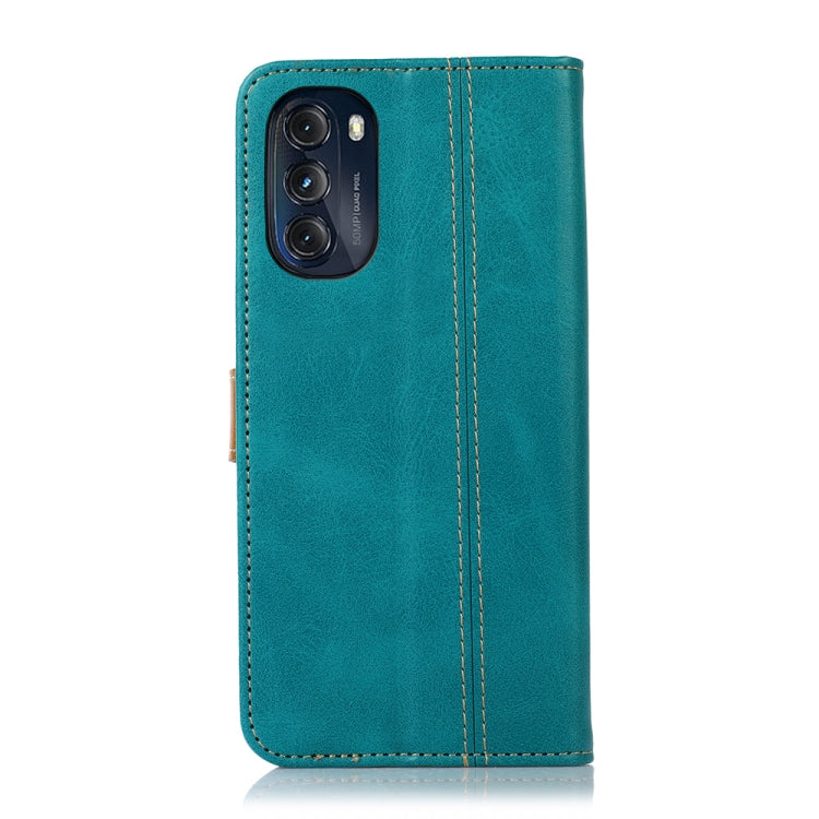 For Motorola Moto G 5G 2022 Stitching Thread Calf Texture Leather Phone Case