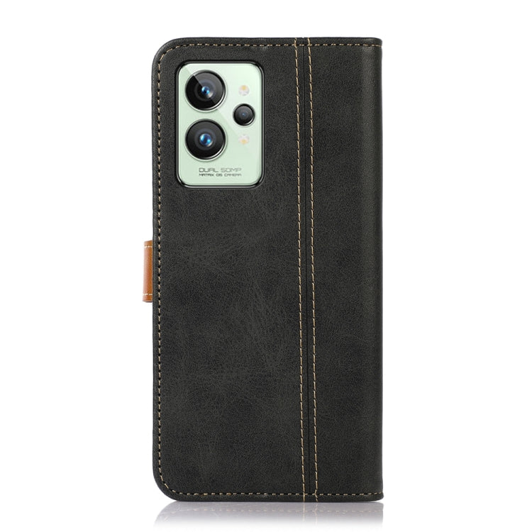 For OPPO Realme GT2 Pro Stitching Thread Calf Texture Leather Phone Case