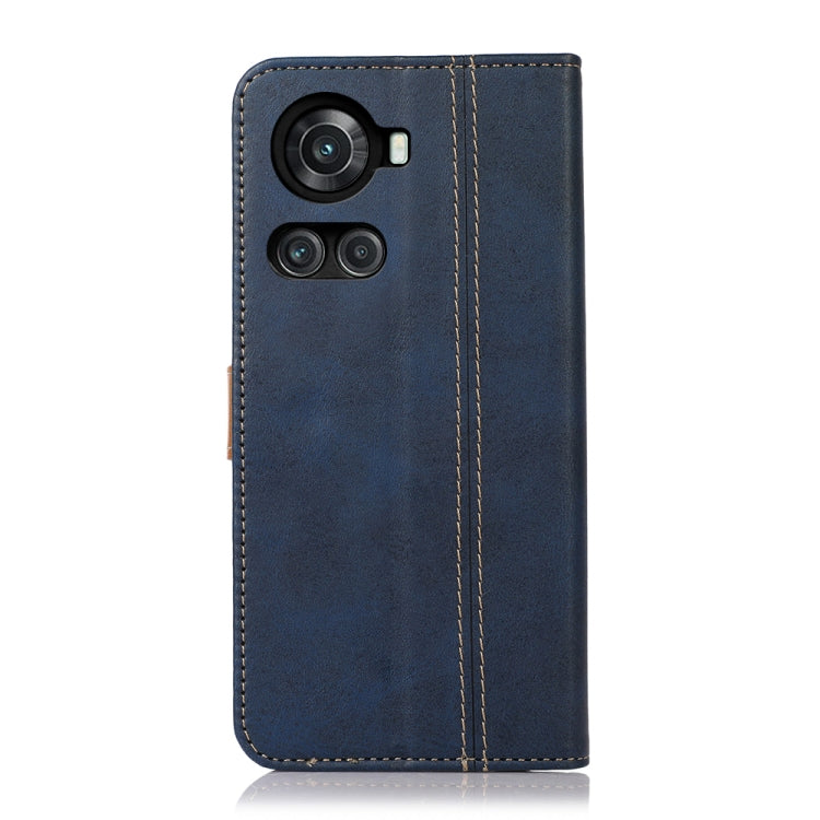 For OnePlus Ace / 10R Stitching Thread Calf Texture Leather Phone Case