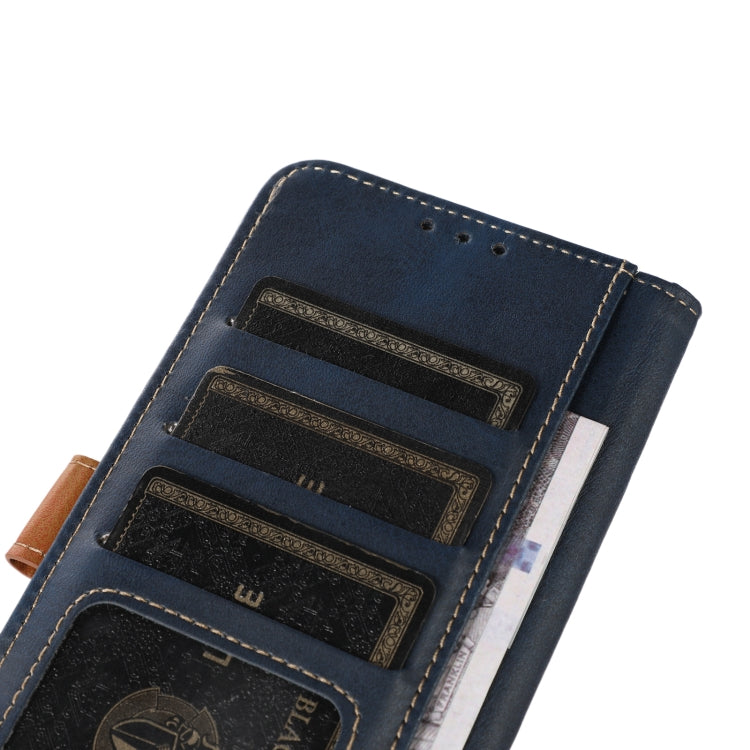 For OnePlus Ace / 10R Stitching Thread Calf Texture Leather Phone Case