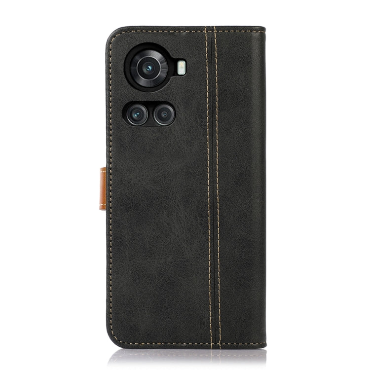 For OnePlus Ace / 10R Stitching Thread Calf Texture Leather Phone Case