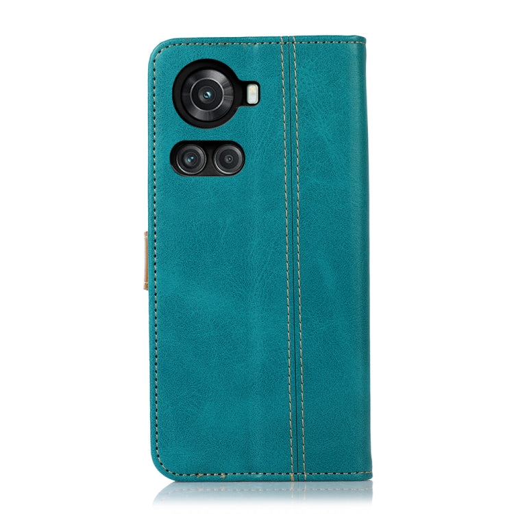 For OnePlus Ace / 10R Stitching Thread Calf Texture Leather Phone Case