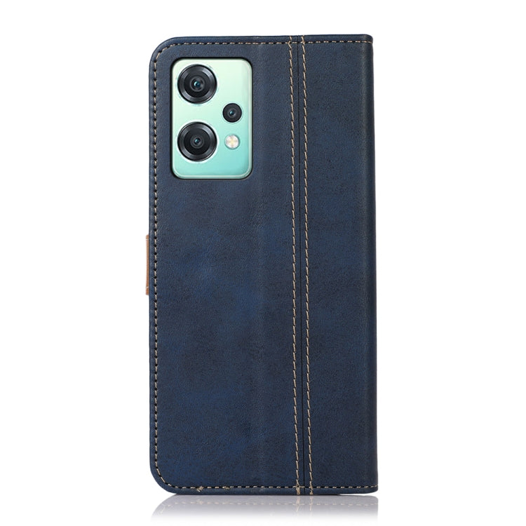 For OnePlus Nord CE 2 Lite 5G Stitching Thread Calf Texture Leather Phone Case