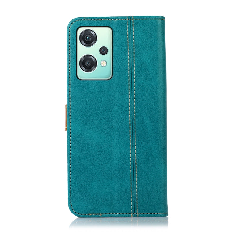 For OnePlus Nord CE 2 Lite 5G Stitching Thread Calf Texture Leather Phone Case