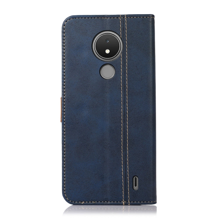 For Nokia C21 Stitching Thread Calf Texture Leather Phone Case