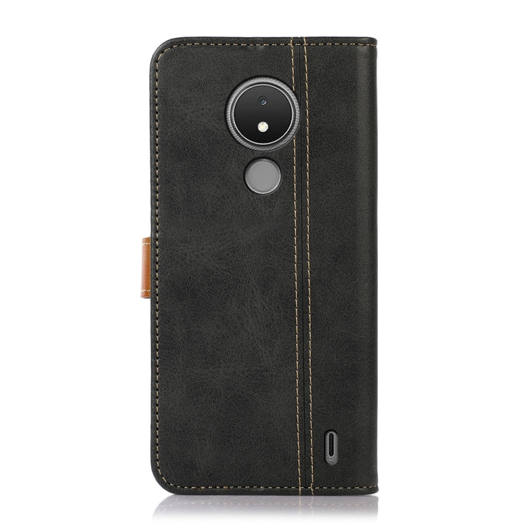 For Nokia C21 Stitching Thread Calf Texture Leather Phone Case