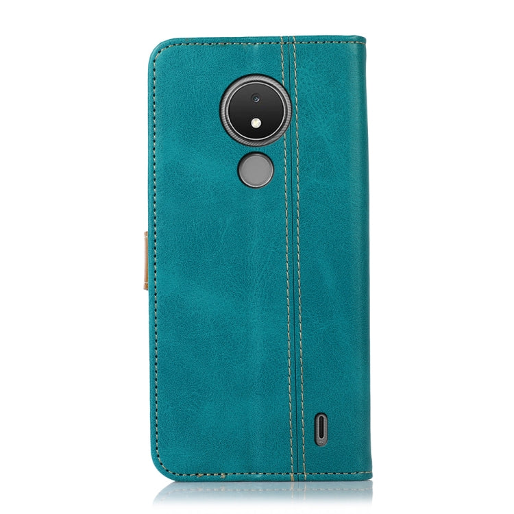 For Nokia C21 Stitching Thread Calf Texture Leather Phone Case