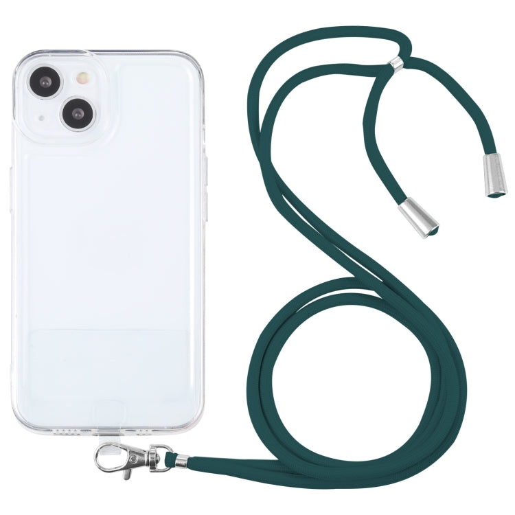 For iPhone 13 mini Lanyard Transparent TPU Phone Case