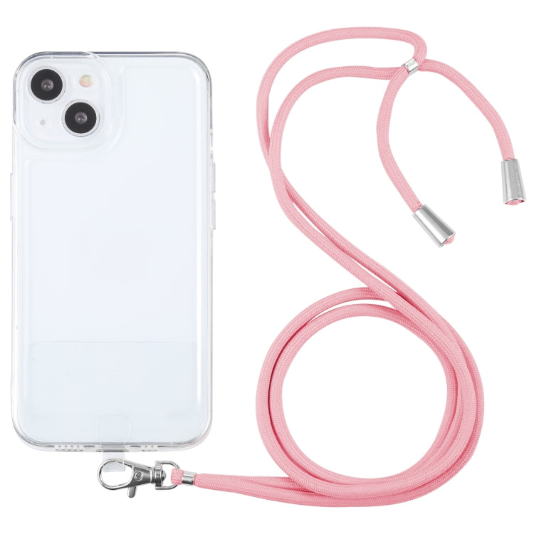 For iPhone 13 mini Lanyard Transparent TPU Phone Case