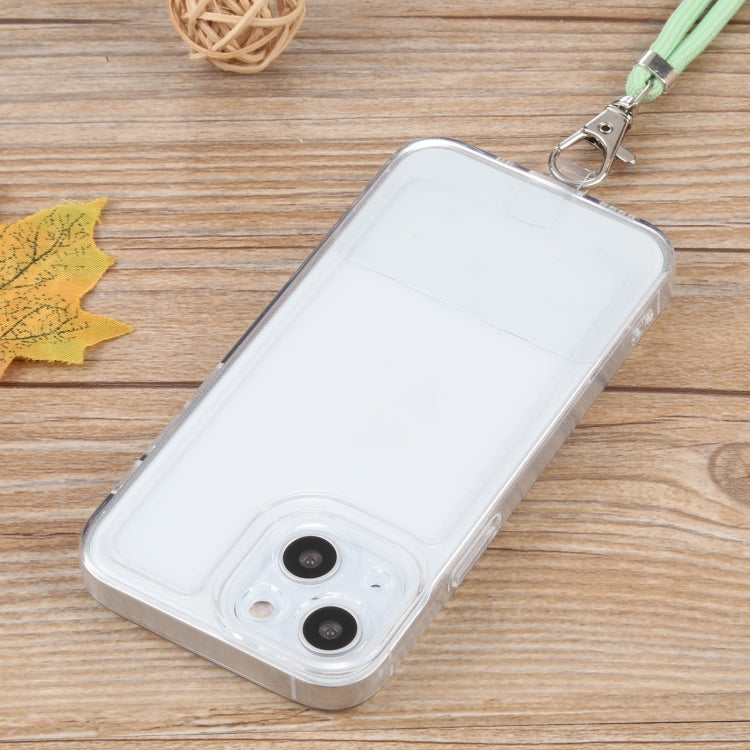 For iPhone 13 mini Lanyard Transparent TPU Phone Case