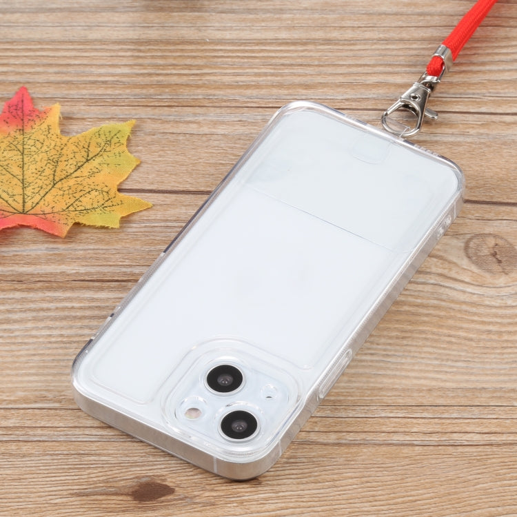 For iPhone 13 mini Lanyard Transparent TPU Phone Case