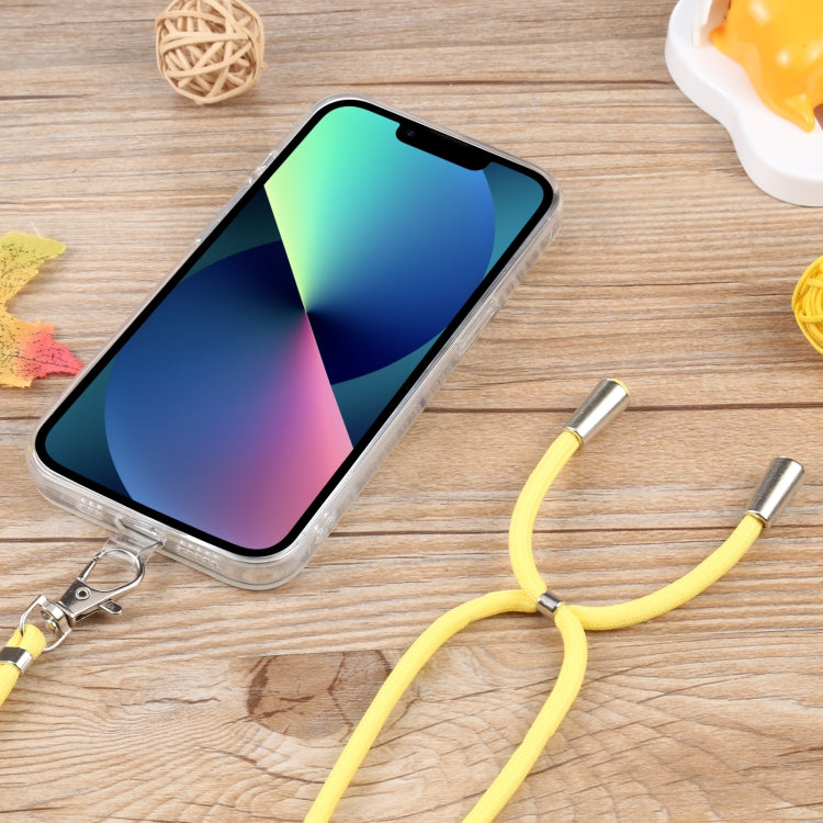 For iPhone 13 mini Lanyard Transparent TPU Phone Case