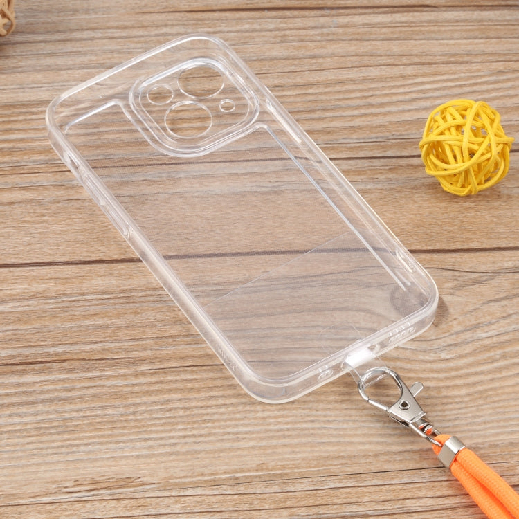 For iPhone 13 Lanyard Transparent TPU Phone Case