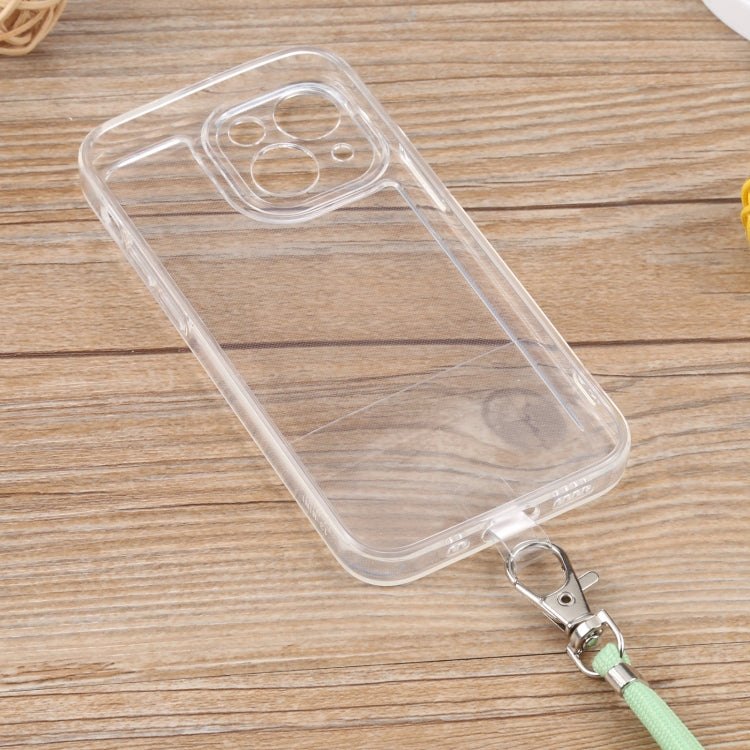 For iPhone 13 Lanyard Transparent TPU Phone Case
