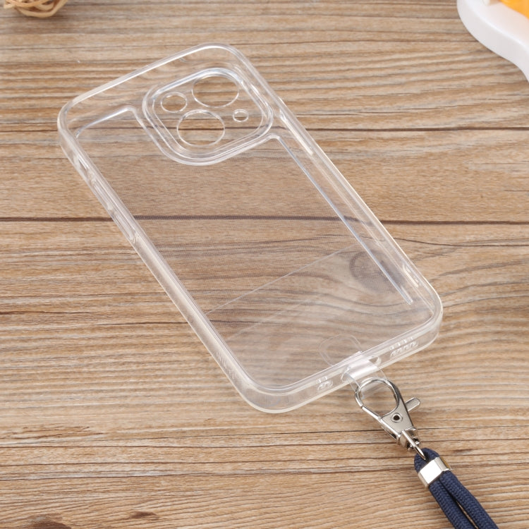 For iPhone 13 Lanyard Transparent TPU Phone Case