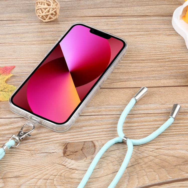 For iPhone 13 Lanyard Transparent TPU Phone Case