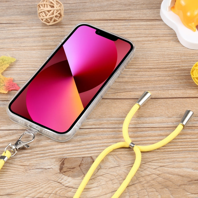 For iPhone 13 Lanyard Transparent TPU Phone Case