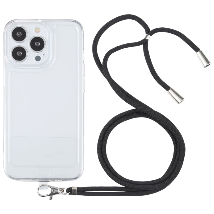 For iPhone 13 Pro Lanyard Transparent TPU Phone Case