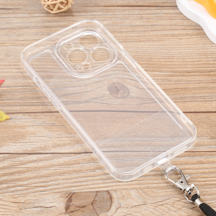 For iPhone 13 Pro Lanyard Transparent TPU Phone Case