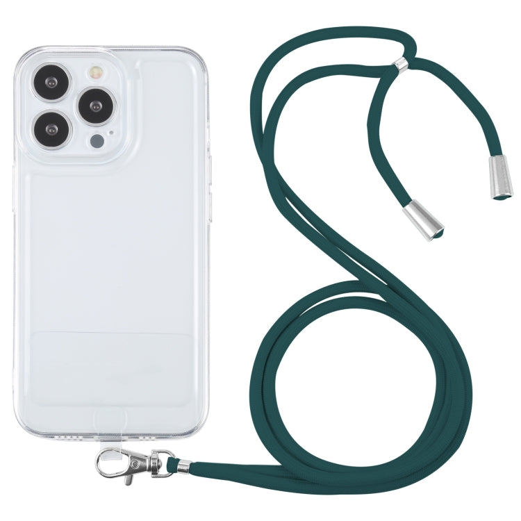 For iPhone 13 Pro Lanyard Transparent TPU Phone Case